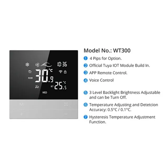 BTLIFE-chauffage Cool 4P commutateur Tuya Wifi… – vue 5