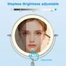 Miroir de maquillage de 8 pouces avec lampe lumineuse… – vue 6