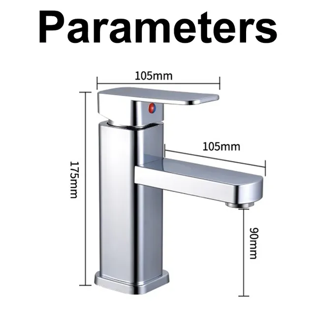 Robinet de salle de bains en acier inoxydable – vue 6