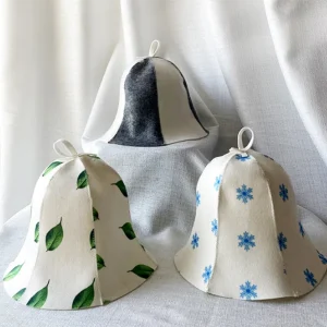 Protection de tête en feutre Anti-chaleur, 1 pièce, taille libre, bonnet de douche de Style russe, chapeau de Sauna, accessoires de Vaporarium, vente en gros, nouveau