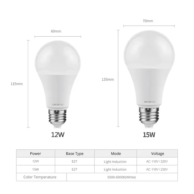 Ampoule LED avec capteur de lumière – vue 6