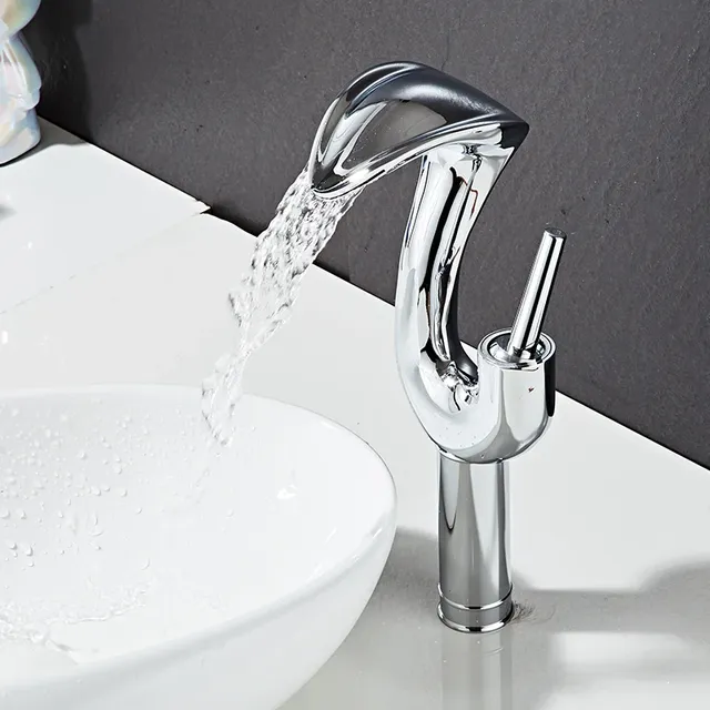 Becola robinet de lavabo cascade salle de bains noir or… – vue 5