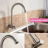 Robinet de cuisine mural en acier inoxydable – vue 3