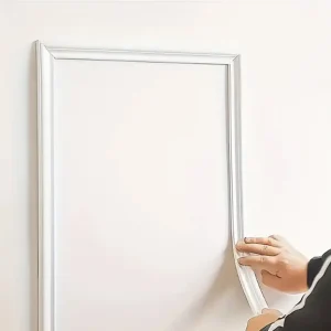 1 rouleau de bandes décoratives auto-adhésives élégantes en Pvc, flexibles et pliables pour murs, sols et armoires, 3,3 pieds de long, Eur