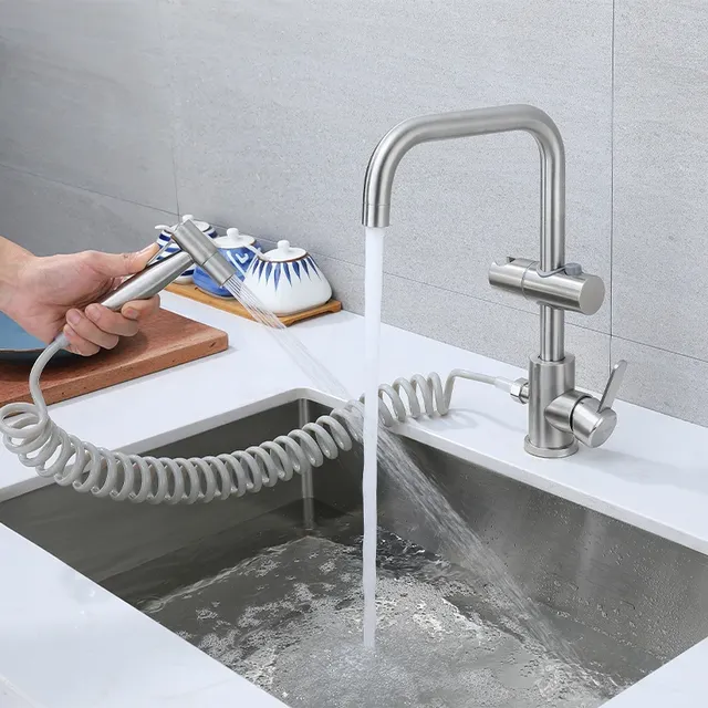 Tête d'évier de cuisine rotative avec pulvérisateur… – vue 3