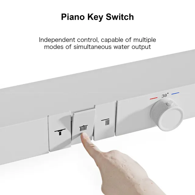 Système de douche thermostatique de plafond de luxe – vue 6