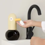 Distributeur automatique de savon à Induction automatique, Rechargeable, canard mignon, désinfectant pour les mains intelligent, distributeur de shampoing de 400ml