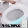 Siège de toilette blanc jetable