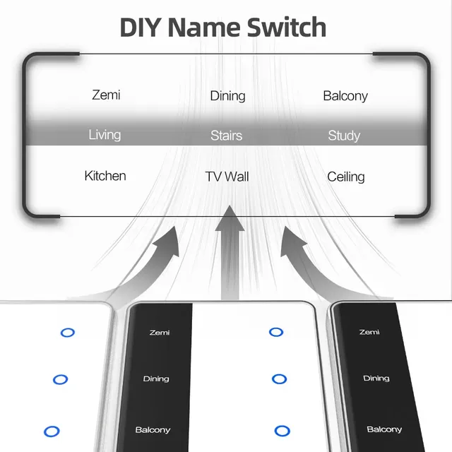 Zemismart Zigbee bricolage nom commutateur intelligent… – vue 2