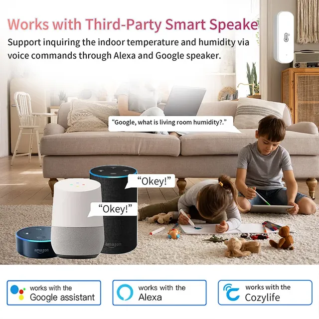 Capteur intelligent de température et d'humidité WiFi – vue 5