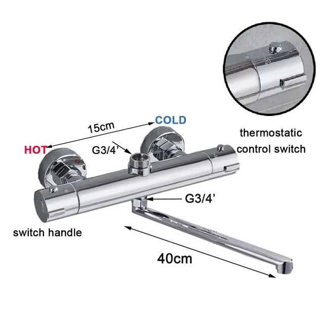Shinesia robinet de douche thermostatique mitigeur salle… – vue 2
