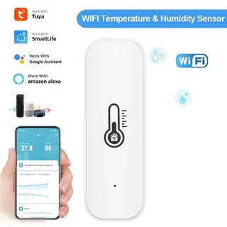 Tuya-Capteur de température et d'humidité WiFi intelligent