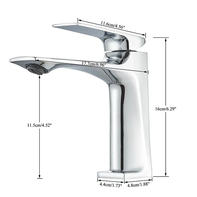 Robinet d'eau chromé monté sur le pont – vue 6