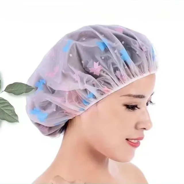 Bonnet douche imperméable transparent élastique… – vue 2