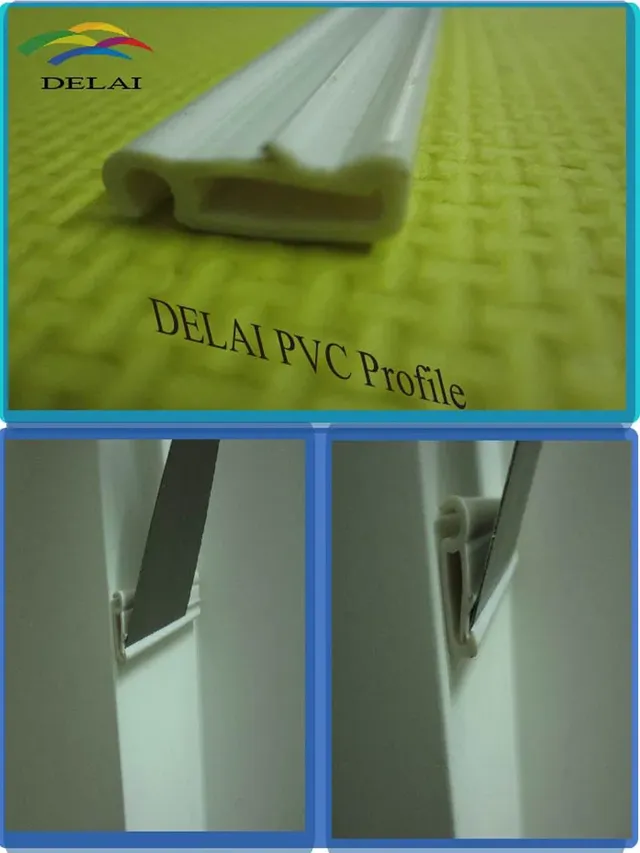 Profilé PVC blanc mat extrudé forme U gorge clipable…