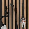 Crochet mural minimaliste métal noir mat inclinable… – vue 2