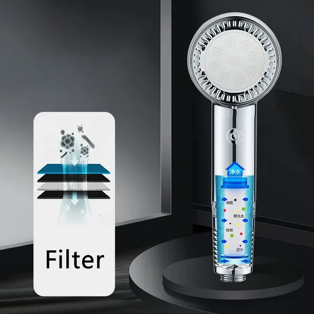 Pommeau de douche haute pression avec Massage en Silicone – vue 2