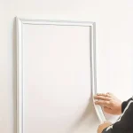 1 rouleau de bandes décoratives élégantes en PVC auto-adhésives, flexibles et pliables pour murs, sols et armoires, 3,3 pieds de long, Eur