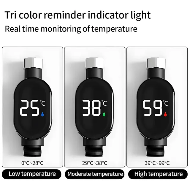 Thermomètre de douche d'eau domestique – vue 2