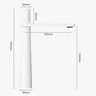 Mitigeur lavabo noir mat contemporain mono levier bec… – vue 6