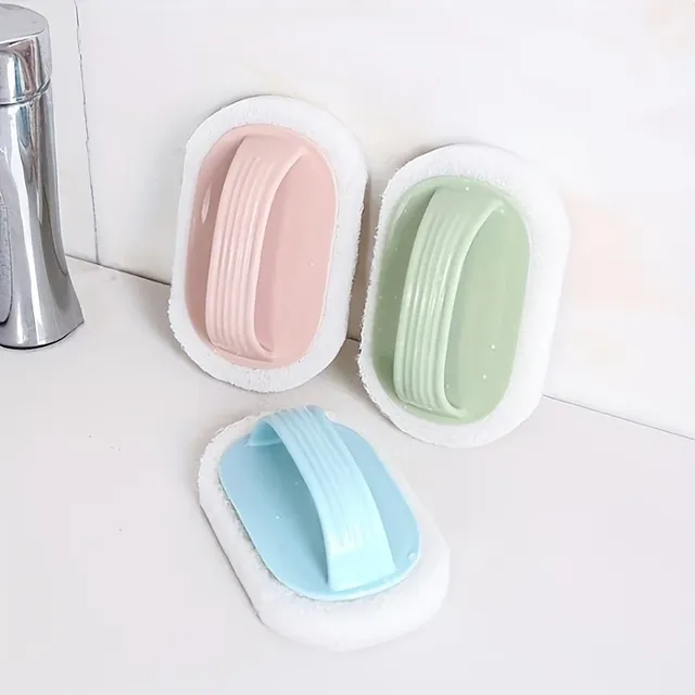 Brosse éponge manuelle ergonomique antidérapante poignée… – vue 6