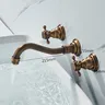 Anqitue robinet de lavabo en laiton à Double poignée 3… – vue 4
