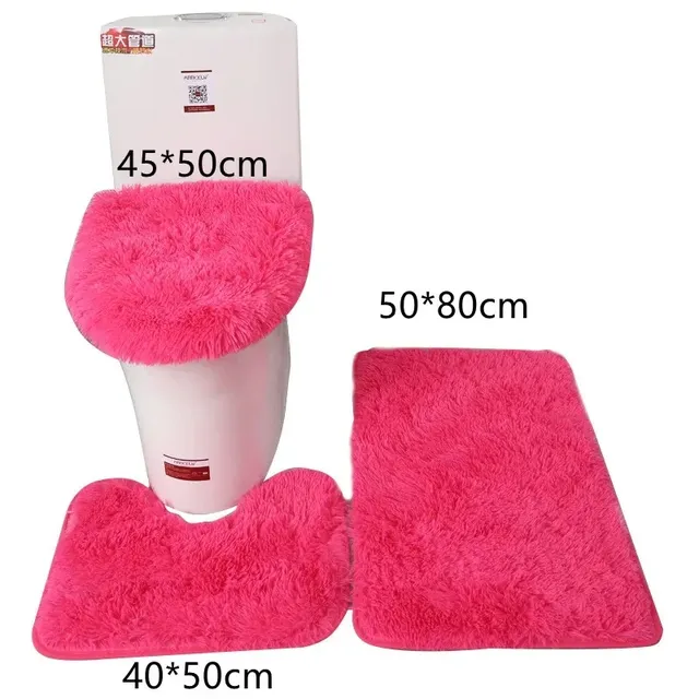 Ensemble de tapis de salle de bain blancs – vue 6