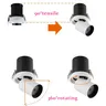 Dimmable Rotation LED Downlights 24W/20W/18W/15W/12W/9W… – vue 4