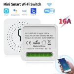 Tuya – interrupteur intelligent sans fil, 16a, télécommande bidirectionnelle, Mini disjoncteur intelligent, contrôle du travail, prise en charge d&rsquo;alexa Google Home