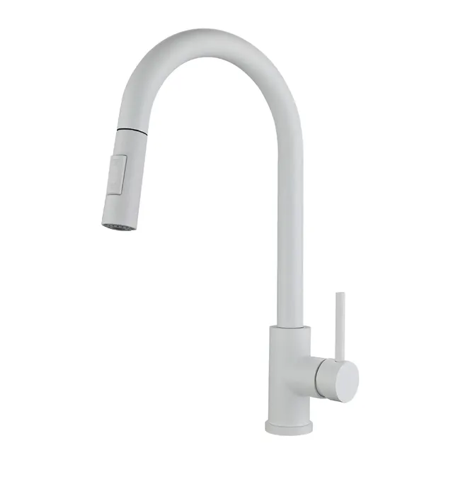 Robinet mitigeur évier cuisine col cygne haut finition… – vue 5