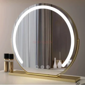 Miroir de maquillage LED avec lampe, miroir de bureau intelligent pour dressing, salon de beauté haut de gamme, chambre principale, grand miroir