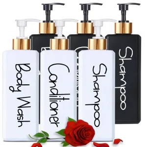 Distributeur de savon de douche, bouteille à pompe pour shampoing et après-shampooing, pour salle de bains, cuisine, Lotion, distributeur de savon liquide Distributeur de savon de douche, bouteille à pompe pour shampoing et après-shampooing, pour salle de bains, cuisine, Lotion, distributeur de savon liquide