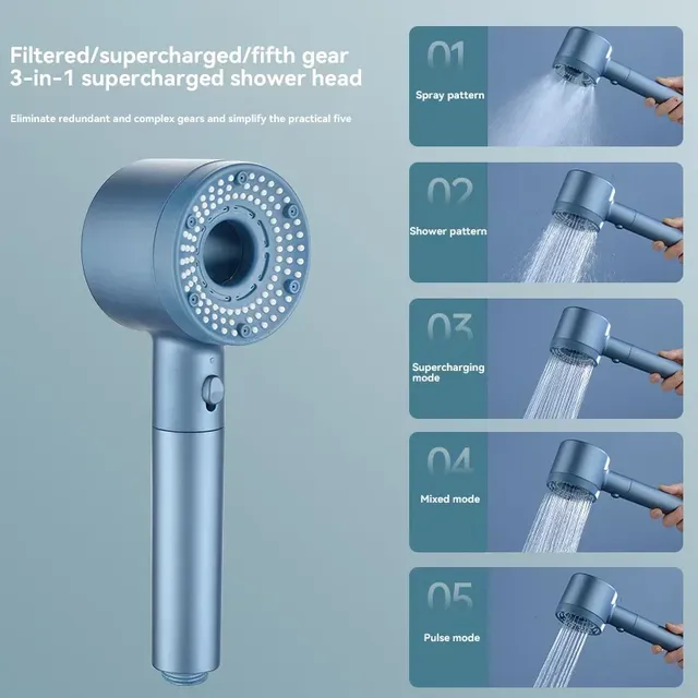 Xiaomi 5 Modes pomme de douche haute pression pomme de… – vue 3