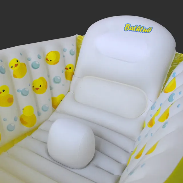 Baignoire gonflable bébé portable antidérapante jaune… – vue 4