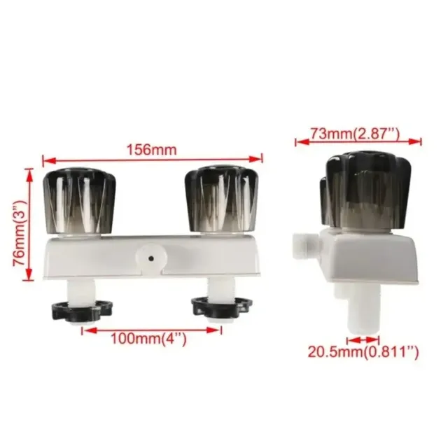 Boîte de douche à Double commande d'eau chaude et froide – vue 3