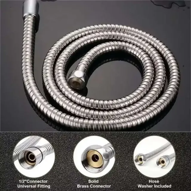 Ensemble de tuyaux de pomme de douche à main 1.5/2m – vue 5