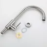 Robinet cuisine inox brossé monocommande monotrou bec… – vue 3