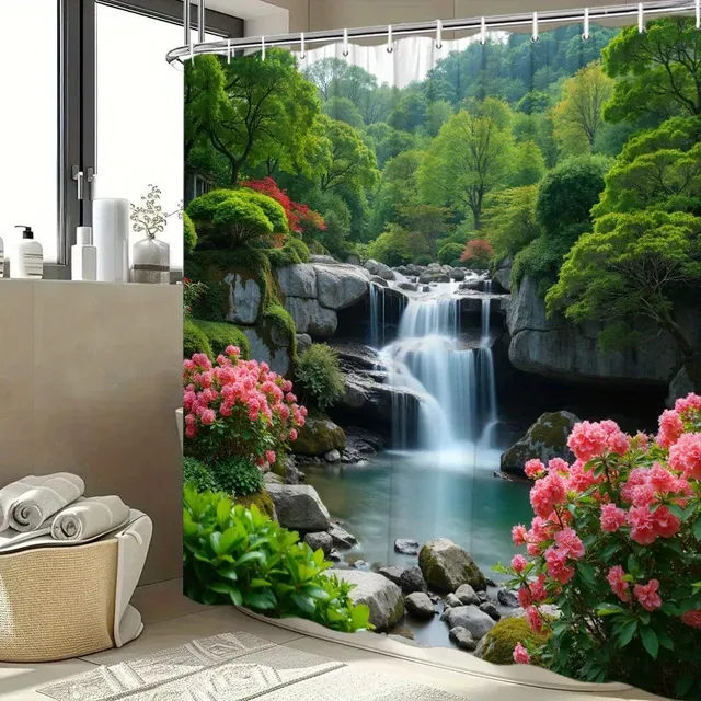 Rideau de douche de jardin cascade