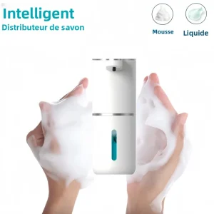 Distributeur intelligent de savon liquide/Foma, distributeur électrique automatique de désinfectant pour les mains sans contact, pour distributeur de liquide de cuisine