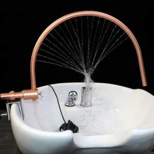 Cadre d&rsquo;eau de Spa avec pompe pour évier de shampoing, équipement de pomme de douche de Salon Portable, cascade de bol de shampoing