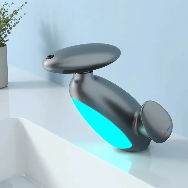 Grand robinet de lavabo à lumière LED – vue 3
