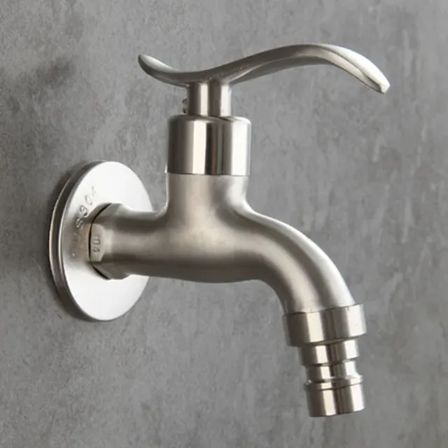 304 robinet de jardin en acier inoxydable mural brossé… – vue 2