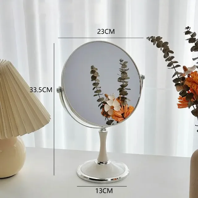 Miroir de maquillage Double face rotatif à 360 degrés – vue 5