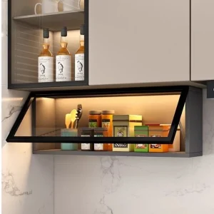 Organisateur d&rsquo;accessoires de cuisine, supports de cuisine muraux, armoires flottantes modernes, organisateurs de rangement, étagère de rangement suspendue