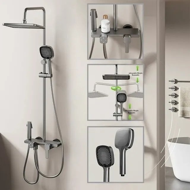 Ensemble de robinets de douche de salle de bains – vue 3