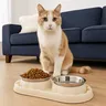 Double bol Simple en acier inoxydable pour animaux de… – vue 4