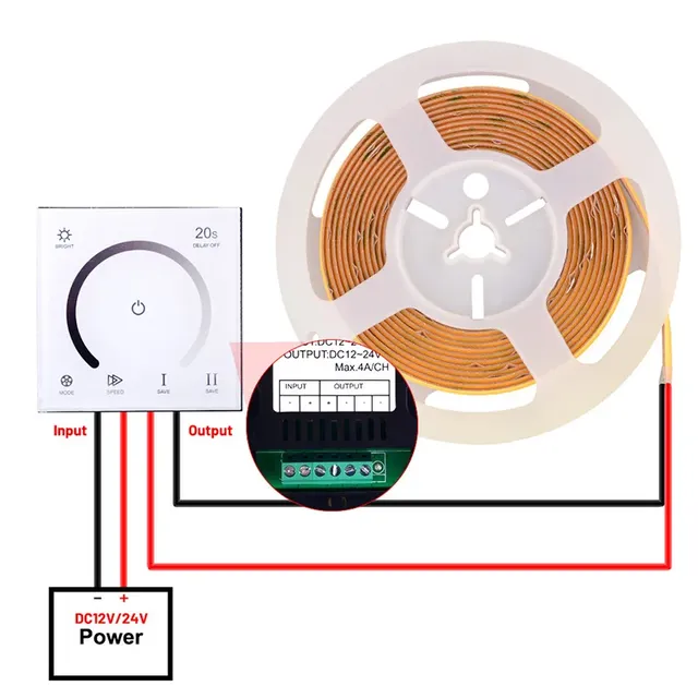 DC12V-24V LED variateur panneau tactile contrôleur de… – vue 3