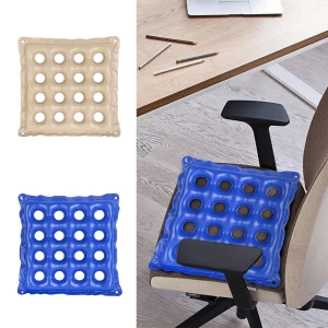Coussin de Siège Gonflable en PVC pour Fauteuil Roulant, Accessoire Respirant, Confortable et Durable