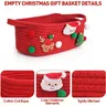 Panier de rangement en coton tissé de noël – vue 3
