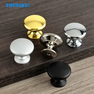 Bouton armoire rond métal tête champignon aluminium moderne finition…